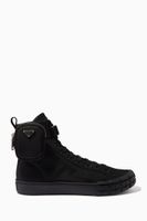 Wheel High Top Sneakers in Re-Nylon Gabardine Wheel High Top Sneakers in Re-Nylon Gabardine