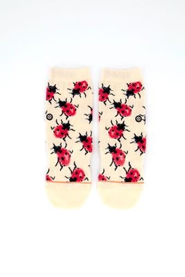 Kids Girls Im Lucky Socks  Peach/Pink
