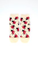 Kids Girls Im Lucky Socks  Peach/Pink - thumbnail