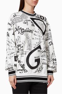 Logo Lettering Fleece Sweatshirt