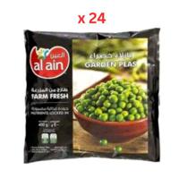 Al Ain Frozen Vegetables, Green Peas - 400g x 24