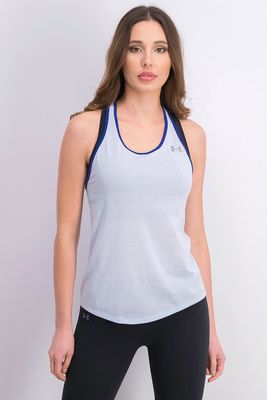 Womens Threadborne Swyft Racer Tank Chambray Womens Threadborne Swyft Racer Tank Chambray