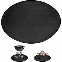 Circular Barbecue Mats Are Suitable for Terraces, Decks, Lawns, And Outdoor Fireproof Mats. Fire Pit Barbecue Protective Mats miniinthebox - thumbnail