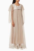 Tulle Overlay Maxi Dress - thumbnail