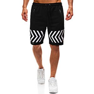 Men's Sports  Outdoors Cotton Loose Sport Casual Shorts Bermuda shorts Pants Graphic Short Black Light Grey Dark Gray / Summer / Elasticity miniinthebox