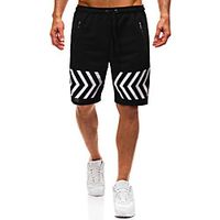 Men's Sports  Outdoors Cotton Loose Sport Casual Shorts Bermuda shorts Pants Graphic Short Black Light Grey Dark Gray / Summer / Elasticity miniinthebox - thumbnail