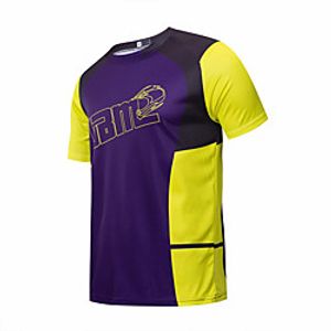 CAWANFLY Men's Long Sleeve Cycling Jersey Summer Purple Bike Top Mountain Bike MTB Road Bike Cycling Quick Dry Breathable Sports Clothing Apparel  Micro-elastic Lightinthebox