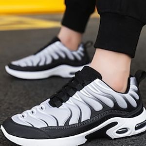 Men's Sneakers Sporty Look Dad Shoes Sporty Casual Outdoor Daily Running Shoes Walking Shoes Microfiber Breathable Black Blue Grey Color Block Summer Spring miniinthebox