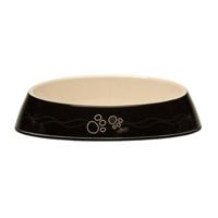 Rogz Fishcake Black Paws Cat Bowl