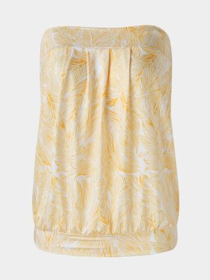 YOINS Leaf Print Strapless Sleeveless Cami YOINS Leaf Print Strapless Sleeveless Cami