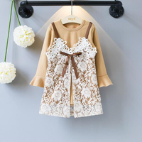 Girls Casual Lace Flower Dresses