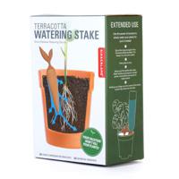 Kikkerland Leaf Terracotta Watering Stake - thumbnail