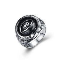 Titanium Steel Eye Shape Ring