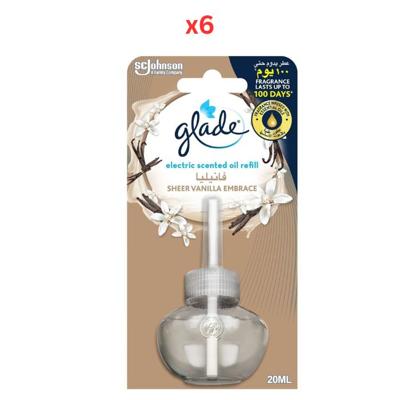 Glade Electric Scented Oil Vanilla 20 Ml Refill X 6