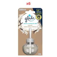 Glade Electric Scented Oil Vanilla 20 Ml Refill X 6 Glade Electric Scented Oil Vanilla 20 Ml Refill X 6