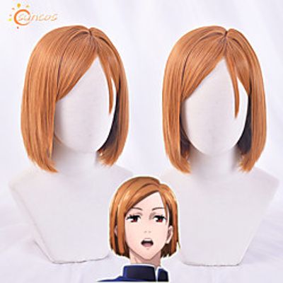 [hua cai] curse back to war nagazaki wild rose cos wig side divided long scalp fake hair spot miniinthebox
