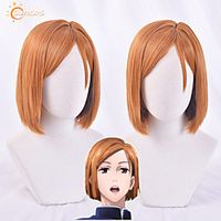 [hua cai] curse back to war nagazaki wild rose cos wig side divided long scalp fake hair spot miniinthebox - thumbnail
