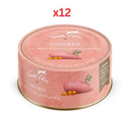 Terra Felis Chicken Cat Wet Food 12X80G