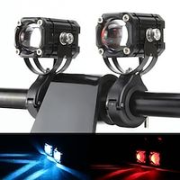 2 Pack Motorcycle Driving Lights 20W Amber White Fog Lights 4 Modes LED Pods Spotlight Universal  Offroad Lights for Motorcycle Truck Car Boat Auxiliary Lights miniinthebox - thumbnail