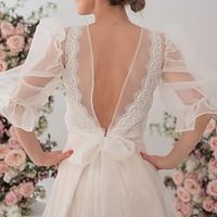 Women's Wrap Bolero Bridal's Wraps Voiles  Sheers Bridal Sun Protection Long Sleeve Puff Sleeve Organza Wedding Wraps With Ruffles For Wedding All Seasons miniinthebox - thumbnail