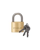 Stanley Brass Padlock 40mm Standard Shackle