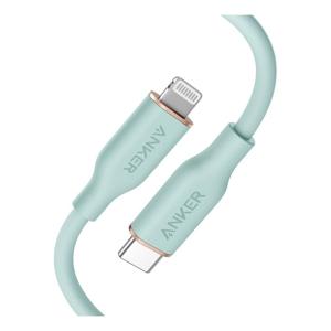 Anker PowerlLne III Flow USB-C with Lightning Connector 3ft Mint Green