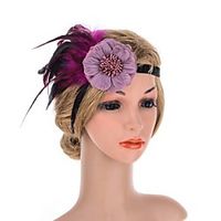 1920s Elegant Feather / Fabric Fascinators with Feather / Flower 1 Piece Special Occasion / Party / Evening Headpiece miniinthebox 1920s Elegant Feather / Fabric Fascinators with Feather / Flower 1 Piece Special Occasion / Party / Evening Headpiece miniinthebox