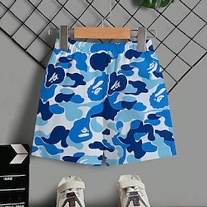 Kids Boys Shorts Graphic Active Outdoor 3-12 Years Summer Yellow Blue Purple miniinthebox
