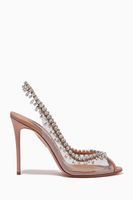 Temptation Crystal Sandals 105 in Leather Temptation Crystal Sandals 105 in Leather