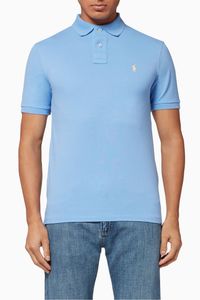 Slim Fit Mesh Polo Shirt