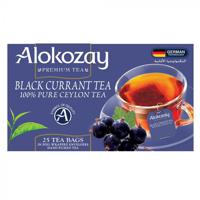 Alokozay Black Currant Tea - 25 Tea Bags In Foil Wrapped Envelopes