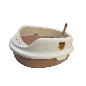 Nutrapet Small Open Cat Toilet L32cmx W43cmxh14.3 cm Brown