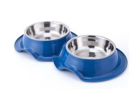 Pets Club Plastic Double Bowl Anti-ant With Bowl 325 ML Size 38X21X5.5Cm - For Cats And Dogs