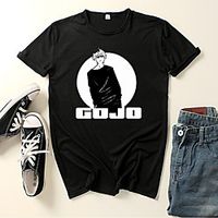 Inspired by Jujutsu Kaisen Gojo Satoru Cosplay Costume T-shirt Polyester  Cotton Blend Graphic Prints Printing Harajuku Graphic T-shirt For Women's  Men's Lightinthebox - thumbnail