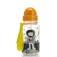 Zip & Zoe Spaceman Water Bottle with Straw - thumbnail