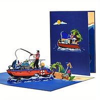 3D Pop Up Greeting Card Happy Father's Day, Dad's Birthday, Handmade Cards For Husband Boyfriend 1 PC Lightinthebox