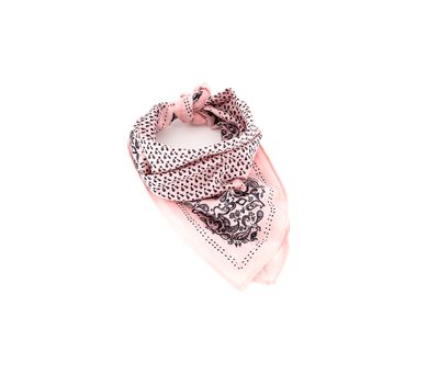 Womens Printed Scarf Dimension: 47 L x 47 H cm  Pink