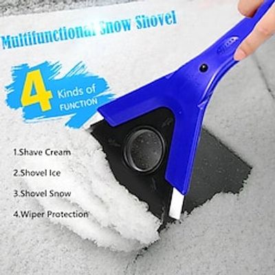 Multifunctional Car Snow Shovel For Snow Sweeping Defrosting And Deicing Car Ice Scraper Mounted Snow Broom miniinthebox