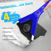 Multifunctional Car Snow Shovel For Snow Sweeping Defrosting And Deicing Car Ice Scraper Mounted Snow Broom miniinthebox - thumbnail