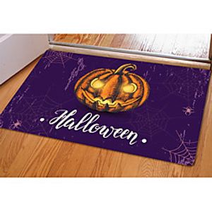 Rectangle Area Rugs Hand Tufted Flannelette Non Skid Halloween Skull Halloween Skull miniinthebox