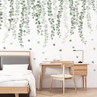 Summer Fresh Green Plants Vine Waistline Wall Stickers 1pc 3090cm2pcs miniinthebox