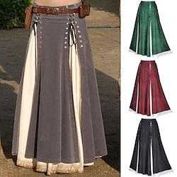 Retro Vintage Punk Gothic Medieval Renaissance Skirt Cosplay Costume Maxi Skirt Goth Girl Women's Halloween Carnival Casual Daily Skirt Lightinthebox