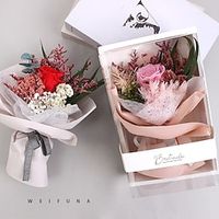 1pcs Valentine's Day Eternal Flower Rose Gift Box Dried Flower Bouquet Real Flower Girl's Birthday Valentine's Day Gift. miniinthebox - thumbnail