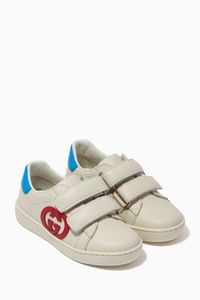 Interlocking G Ace Sneakers in Leather