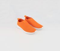 Womens Airmesh Slip On Shoes Neon Orange Womens Airmesh Slip On Shoes Neon Orange