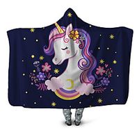 Multifunctional Blankets, Geometric  Animal Polyester Warmer Comfy Blankets Lightinthebox - thumbnail