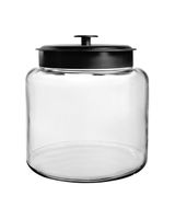 Anchor Hocking 64oz Mini Montana Jar with Black Metal Cover