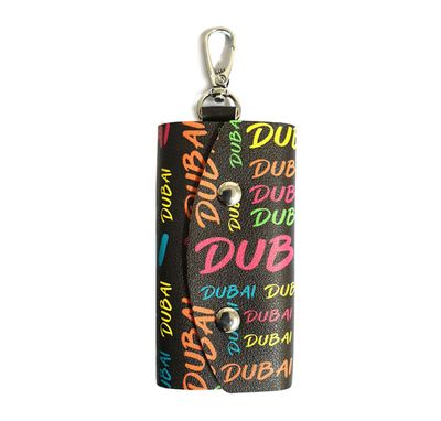 Trendy Key Holder/ Key Ring, Funky Dubai Neon Design - PUH201D