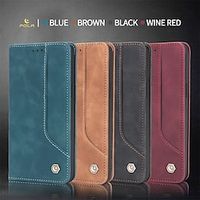 Phone Case For Apple iPhone 15 Pro Max Plus iPhone 14 Pro Max Plus 13 12 11 Mini X XR XS 8 7 Leather Bumper Frame Full Body Protective Four Corners Drop Resistance Solid Color TPU PU Leather miniinthebox - thumbnail