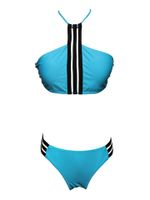 Sexy Halter Front Mesh Backless Bikini Sets